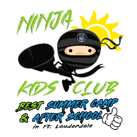 NINJA KIDS CLUB - BEST SUMMER CAMP FT. LAUDERDALE👍🏻 logo